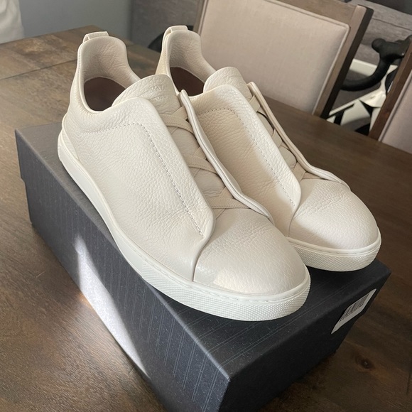 Zegna white sneakers men size 10 - Picture 7 of 9